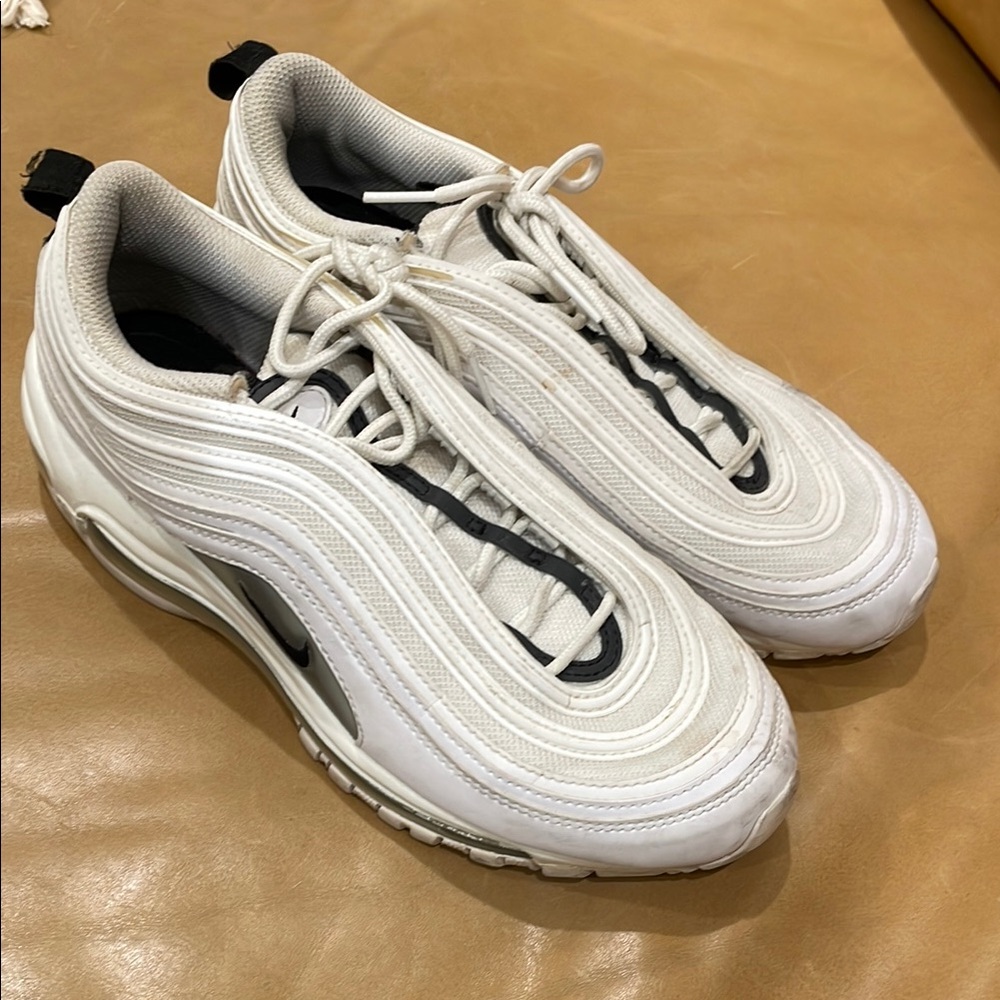 NIKE Women's Nike Air Max 97 By You Custom Shoes Size US 8.5 In White